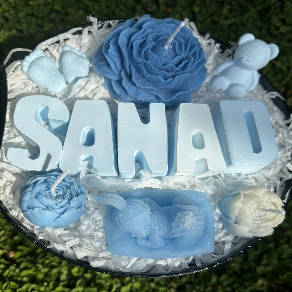 A Set of Baby Gift Candles